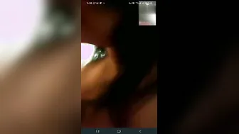 Curvy GF Stripping Naked During Steamy Video Call Sex