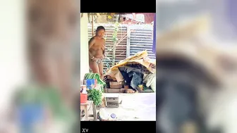 Married Neighbor Caught Walking Naked In Her Backyard Garden