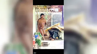 Married Neighbor Caught Walking Naked In Her Backyard Garden