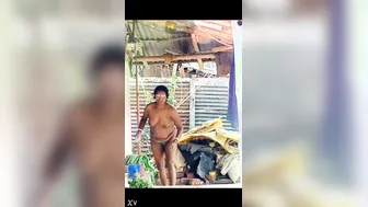 Married Neighbor Caught Walking Naked In Her Backyard Garden