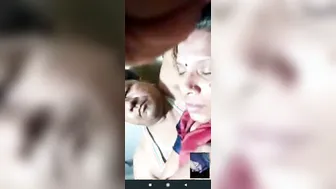 Young Couple Getting Naughty During Their Late Night Video Call