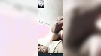 Young Couple Getting Naughty During Their Late Night Video Call