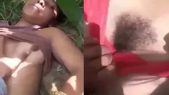 Taking Her Outside In The Fields For Wild Afternoon Session