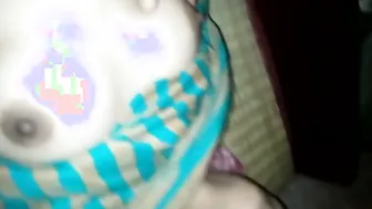 College GF Getting Her Tits Sucked In Hostel Room