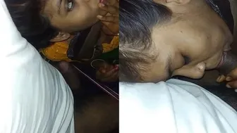 Wife Giving Sloppy Head Before Getting Fucked In Their Bedroom