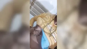 Young Village Babe Flashing Her Tits In Bathroom Selfie Video