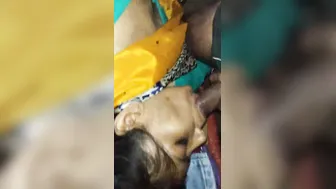 Village Bhabhi Sucking Cock While Getting Her Boobs Pressed Hard