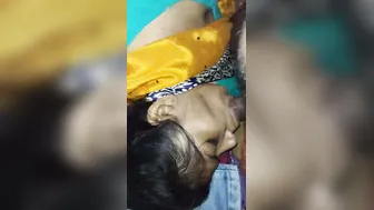 Village Bhabhi Sucking Cock While Getting Her Boobs Pressed Hard