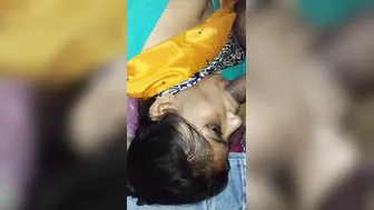 Village Bhabhi Sucking Cock While Getting Her Boobs Pressed Hard
