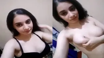 College Slut Exposing Her Perky Tits In Private Recording