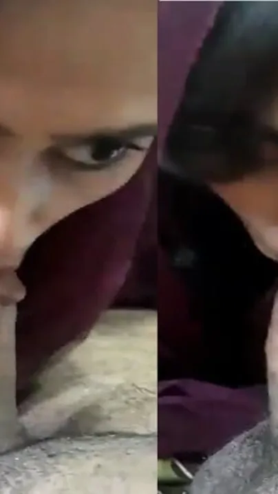 Beautiful Desi Girl Swallowing Cum After Giving Messy Blowjob
