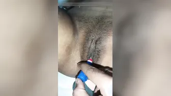 College Girl Masturbating With Marker Pen In Her Hostel Room Alone