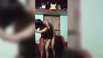 Young Lovers Fucking Standing Up In Private Leaked Amateur Clip