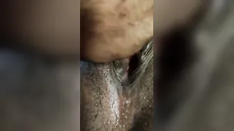 My GF Spreading Her Dark Pussy Lips Wide For Camera