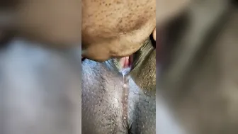 My GF Spreading Her Dark Pussy Lips Wide For Camera