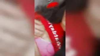 College Girl Rubbing Her Pussy Feeling Horny In Her Bedroom