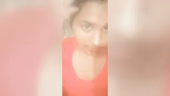 College Babe Showing Off Her Perky Tits In Selfie Video