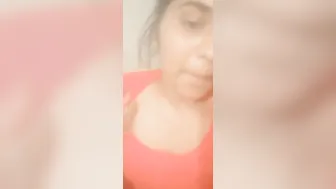 College Babe Showing Off Her Perky Tits In Selfie Video