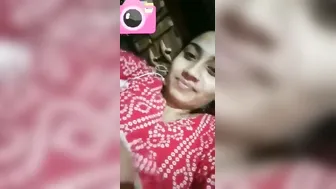 Smiling Babe Getting Naked During Video Call With Boyfriend