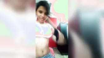 Desi Girl Removing Her Bra Revealing Her Milky Soft Boobs