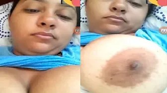 Married Bhabhi Stripping On Video Call Flashing Her Big Tits
