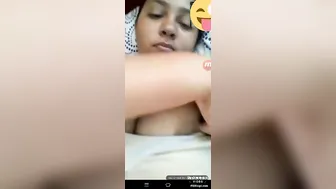 Married Bhabhi Stripping On Video Call Flashing Her Big Tits