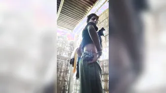 Horny Lovers Fucking Standing Up Against The Wall Desi Style