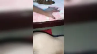 Desi Wife Bent Over Taking My Dick Deep Doggy Style At Home