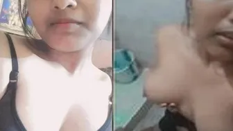 Desi Girl Stripping Off Her Bra Exposing Nipples On Camera