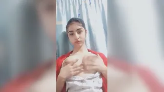 My GF Revealing Her Perfect Round Tits In Hot Selfie