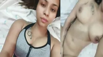 Indian Babe Masturbating Hard Playing With Her Wet Pussy Alone