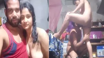 Village Couple Fucking Standing Up Against Wall Caught On Camera