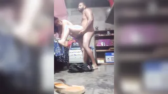 Village Couple Fucking Standing Up Behind Their Small Home