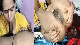 Bhabhi Sucking And Riding Him Till He Cums Inside Her Pussy