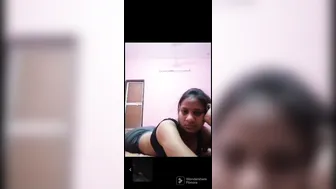 Desi GF Flashing Her Tits During Naughty Video Call