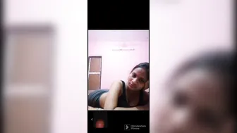 Desi GF Flashing Her Tits During Naughty Video Call