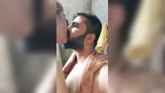 Desi Wife Giving Husband Passionate Blowjob In Bedroom At Night