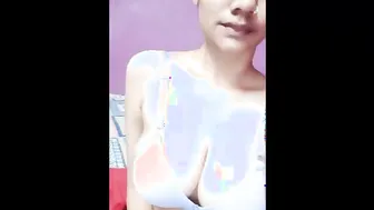 My GF Sending Me Topless Selfie Flaunting Her Big Tits