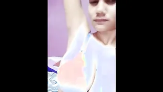 My GF Sending Me Topless Selfie Flaunting Her Big Tits