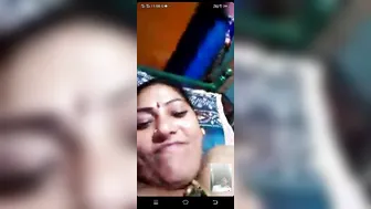 Chubby GF Getting Naked On Video Call Fingering Herself