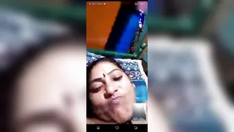Chubby GF Getting Naked On Video Call Fingering Herself