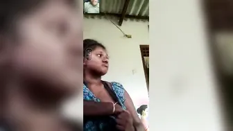 Desi GF Teasing Her Big Natural Tits On Video Call Sex