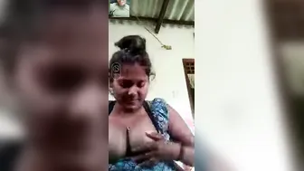Desi GF Teasing Her Big Natural Tits On Video Call Sex