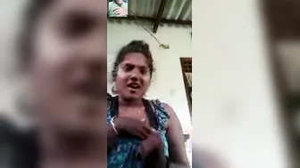 Desi GF Teasing Her Big Natural Tits On Video Call Sex