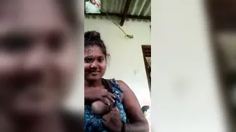 Desi GF Teasing Her Big Natural Tits On Video Call Sex