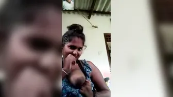 Desi GF Teasing Her Big Natural Tits On Video Call Sex