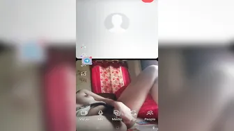 Indian Babe Fingering Herself On Video Call Using Toy And Moaning