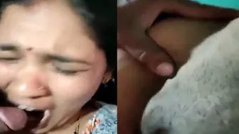 Bhabhi Sucking Her Man Dry Swallowing Every Drop On Camera