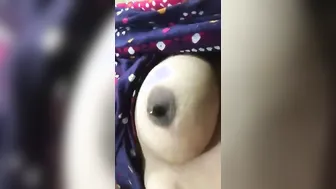 Young Girl Flashing Her Tits Taking Naughty Selfies At Home
