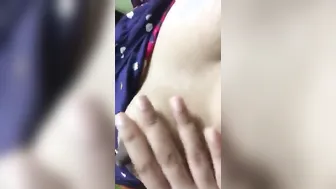Young Girl Flashing Her Tits Taking Naughty Selfies At Home